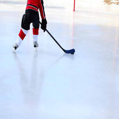 Pad Menembak Hoki Ais Putih